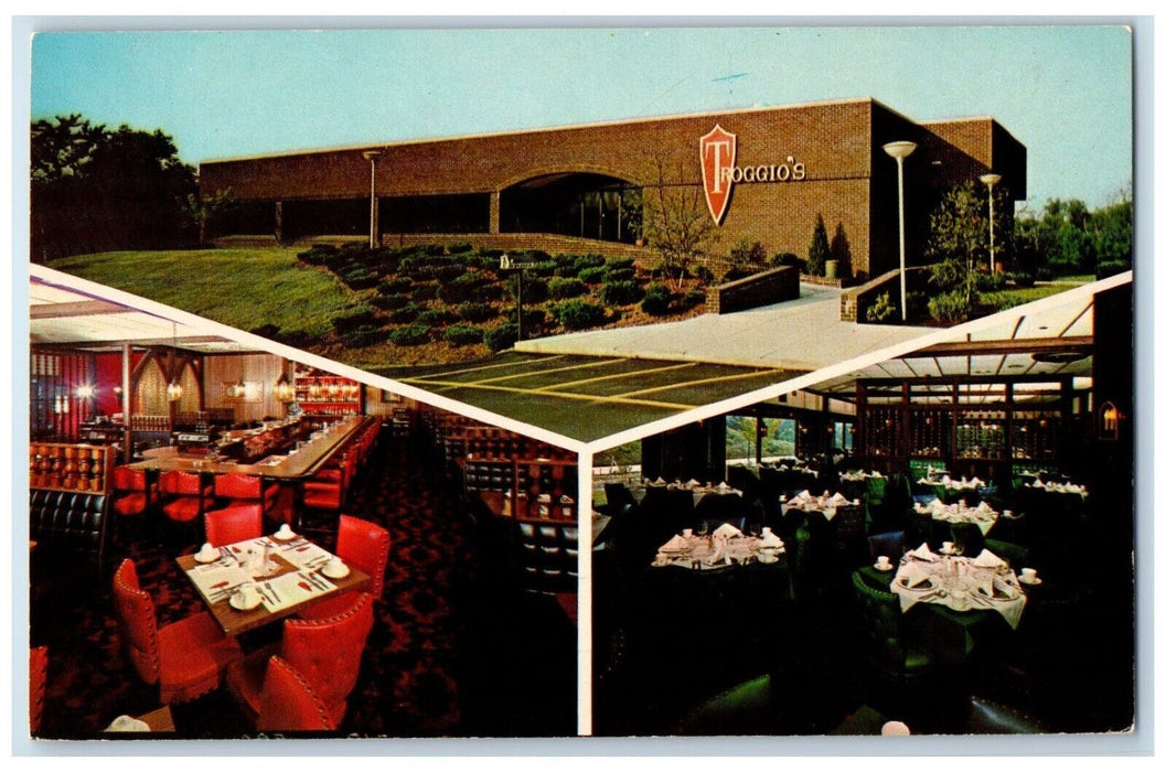c1960 Troggio Restaurant Multi-View New Castle Pennsylvania PA Vintage Postcard