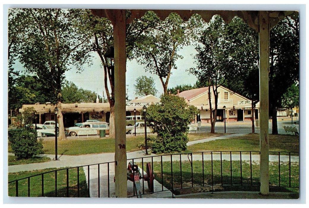 c1960 La Placita Dining Rooms Old Town Plaza Albuquerque New Mexico NM Postcard