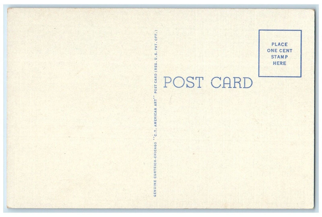 c1940 Blodgetts Landing Canoe Boat Paddle Lake Sunapee New Hampshire NH Postcard