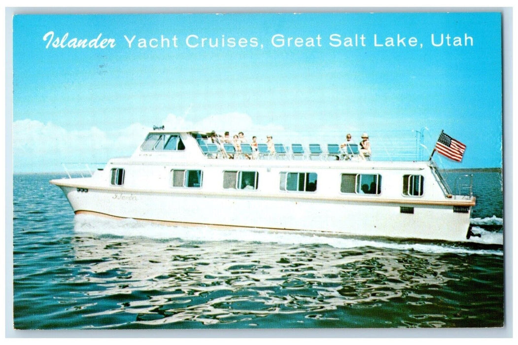 c1960 Islander Yacht Cruises Silver Sands Beach Great Salt Lake Utah UT Postcard