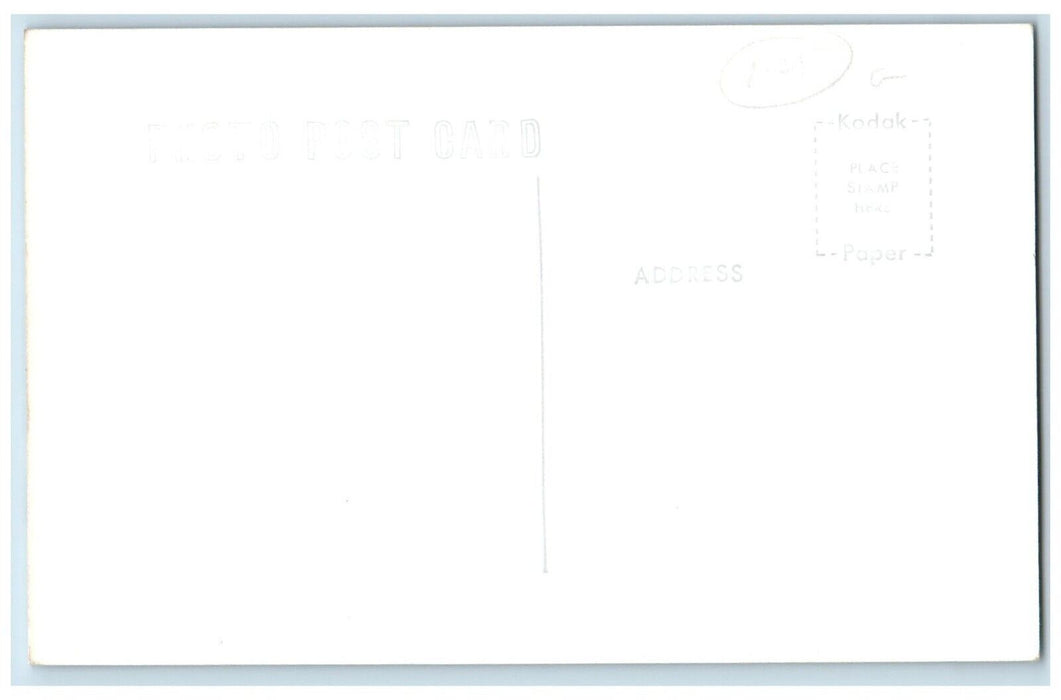 c1950's Teton Range In Winter Jackson Hole Wyoming WY RPPC Photo Postcard