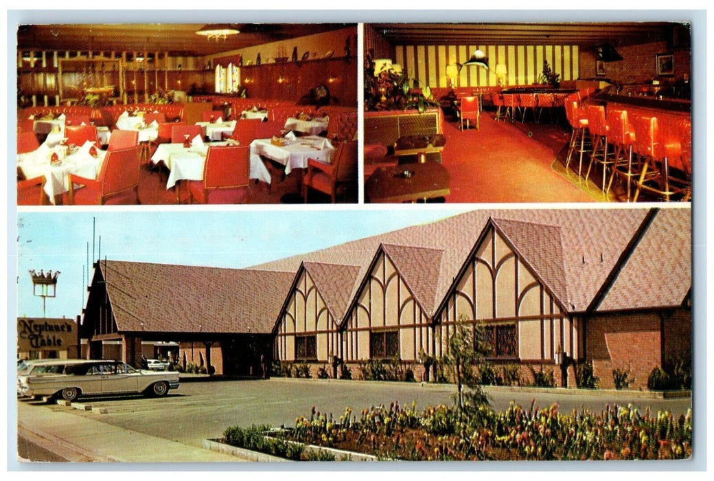 c1960 Neptune Table Phoenix Arizona Multi-View Vintage Antique Unposted Postcard