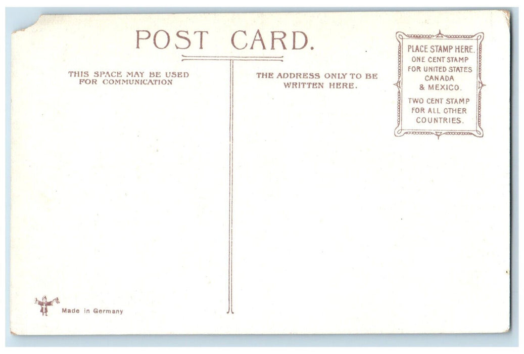 c1910's Valentine Sweet Couple Romance My Doctors Order Antique Postcard