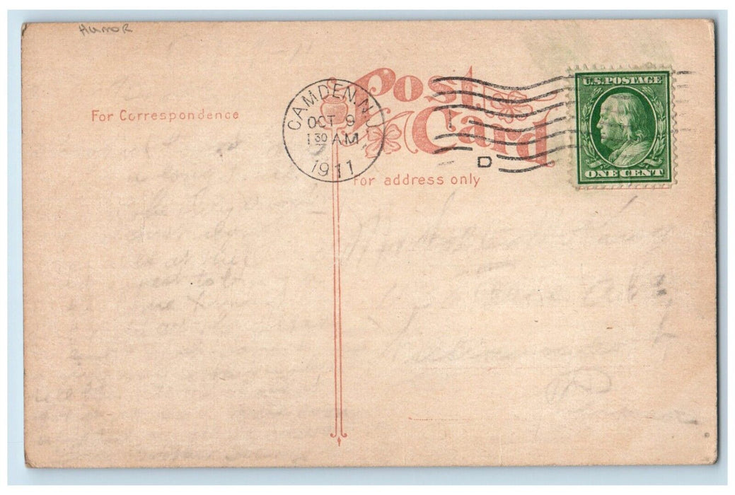 1911 Lawyers And Wood Peckers Have Long Bills Humor Camden NJ Antique Postcard