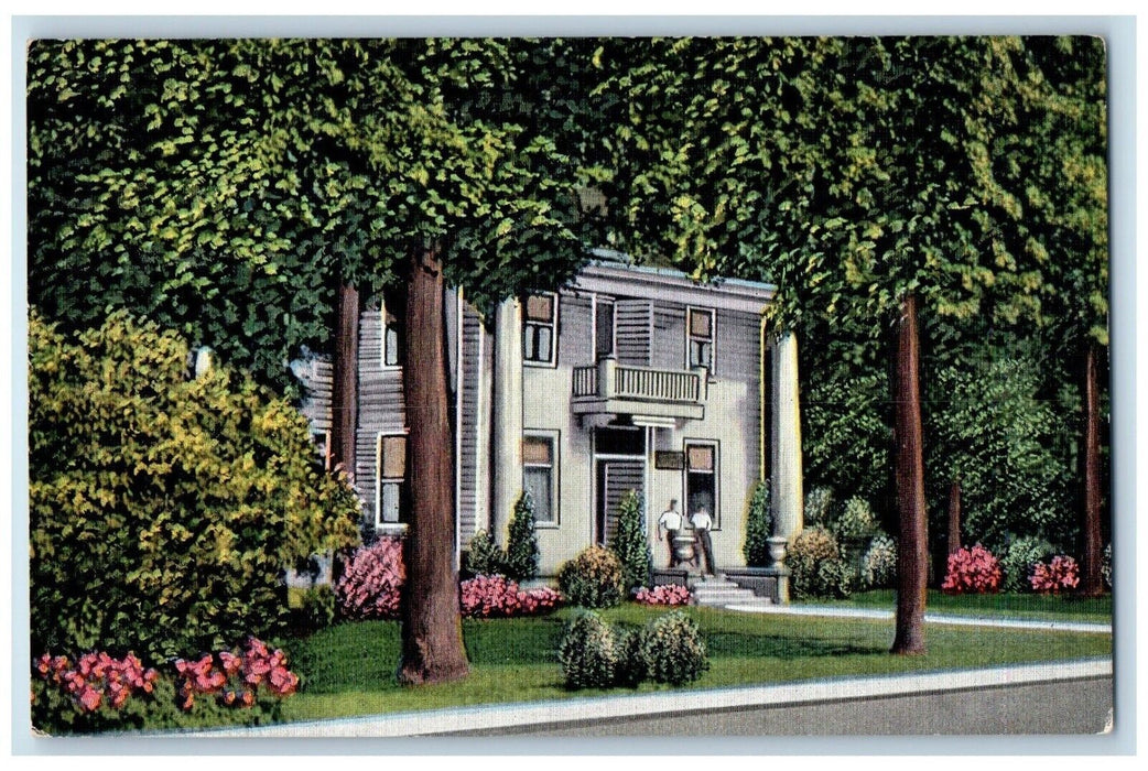 1940 Administration Building Winona Lake Indiana Posted Vintage Antique Postcard