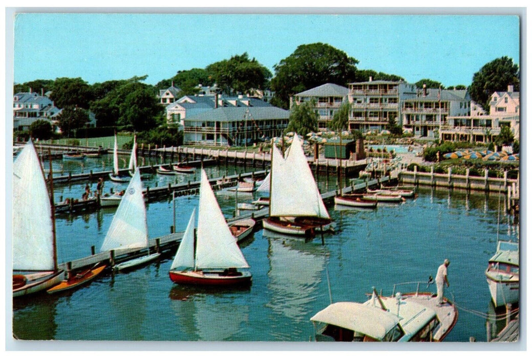 c1960 Island Martha Vineyard Harborside Inn Edgartown Massachusetts MA Postcard