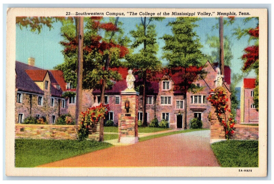 c1940 Southwestern Campus College Mississippi Valley Memphis Tennessee Postcard