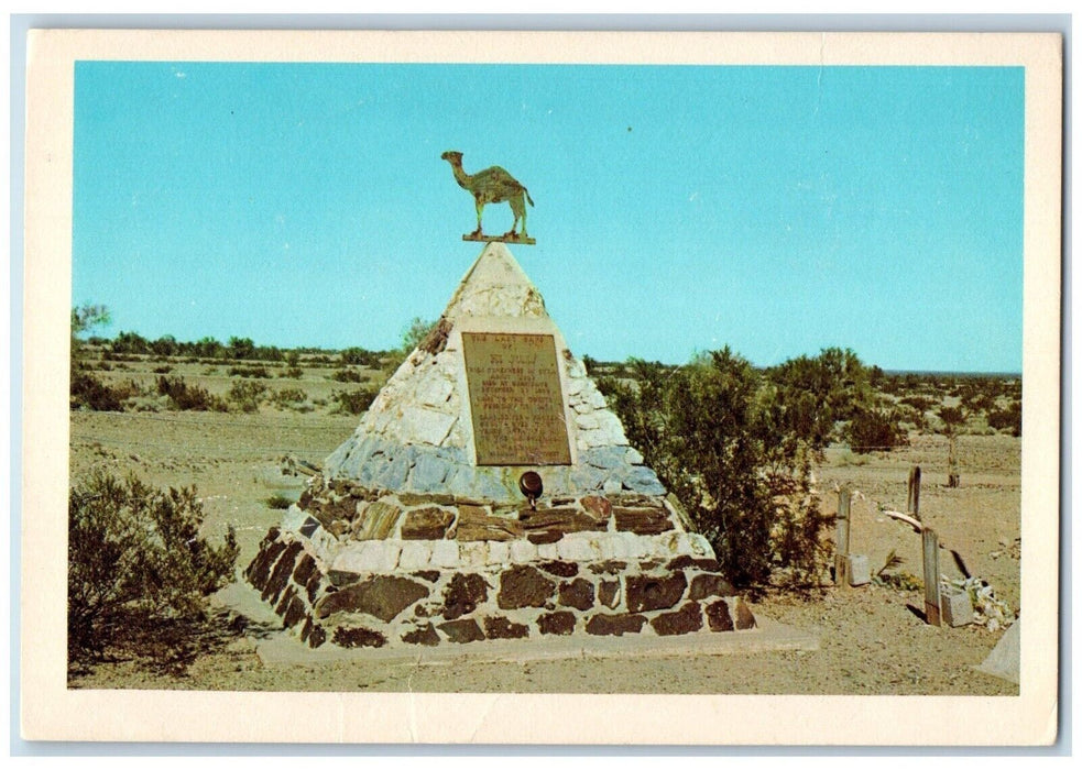 1960 Hi Jolly Tomb Monument Quartzsite Arizona Unposted Vintage Antique Postcard