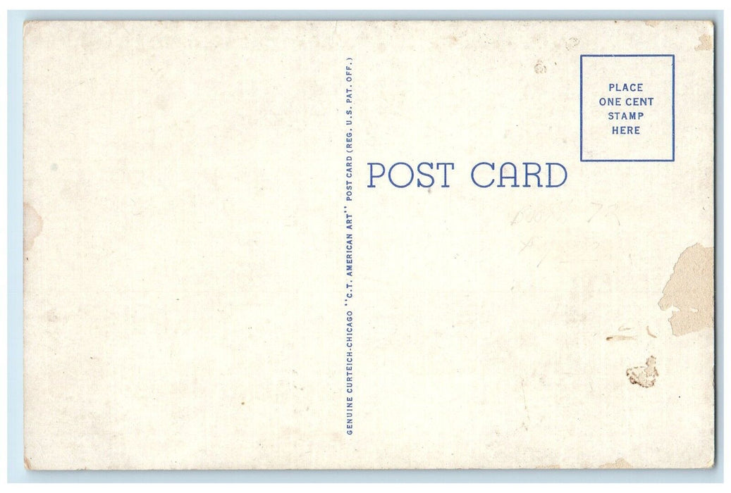 c1940 Scenic View Muscatatuck River Dam North Vernon Indiana IN Antique Postcard