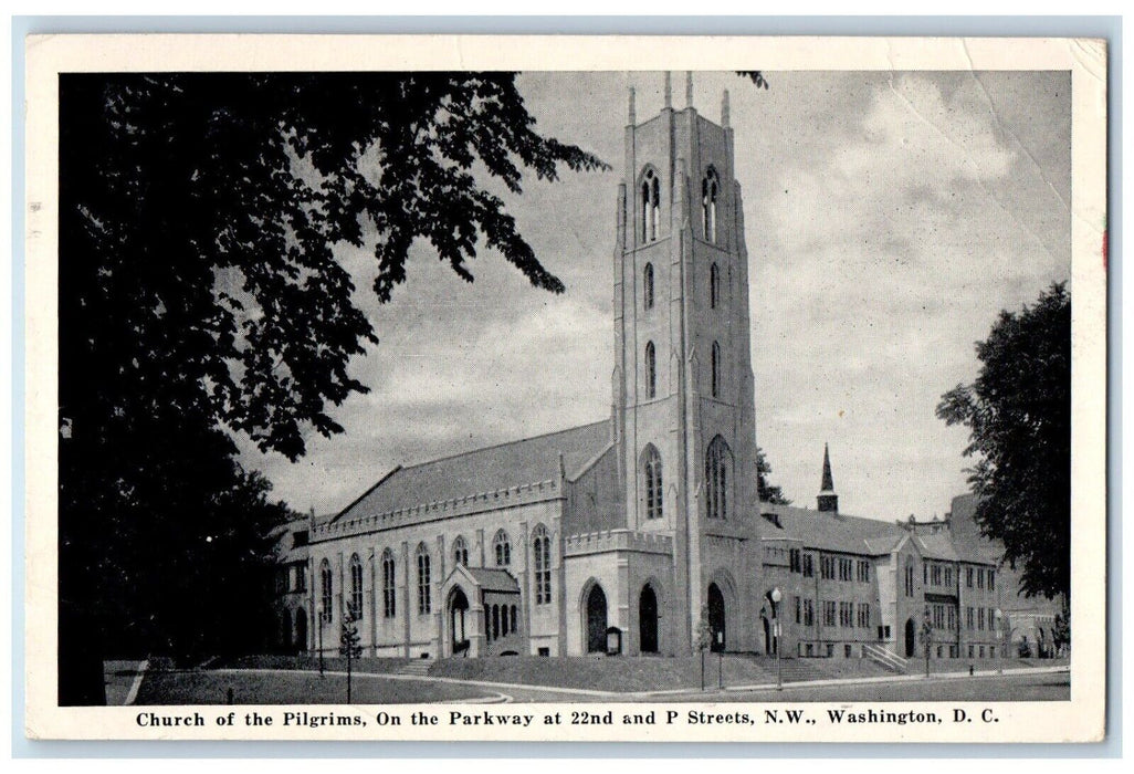 1963 Church Pilgrims Parkway P Streets N.W Washington District Columbia Postcard