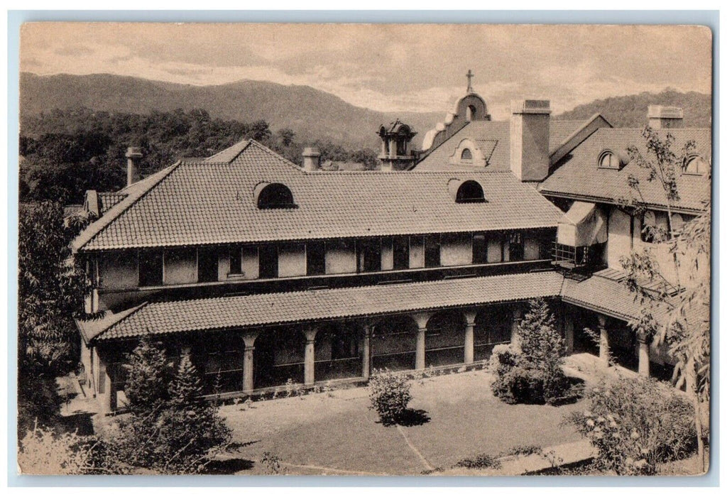 c1940 Camelite Monastery Exterior Rear View Wheeling West Virginia WV Postcard