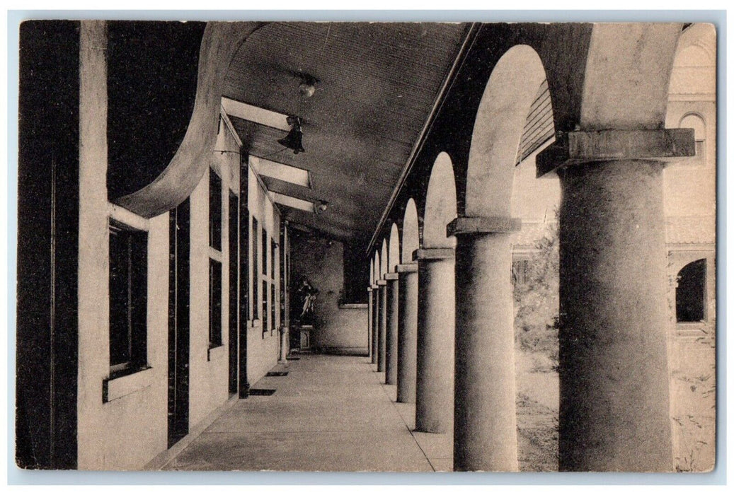 c1940 Camelite Monastery Exterior Cloisters  Wheeling West Virginia WV Postcard