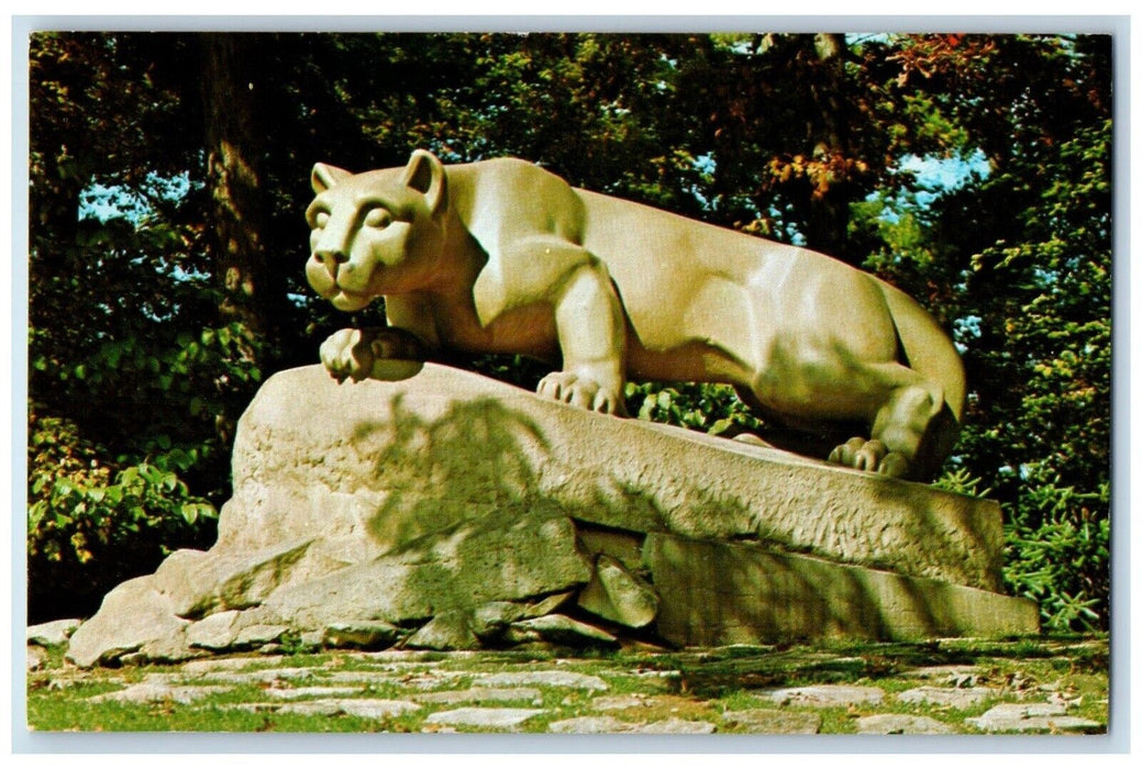 c1969 Lion Shrine Pennsylvania State University Recreation Building PA Postcard