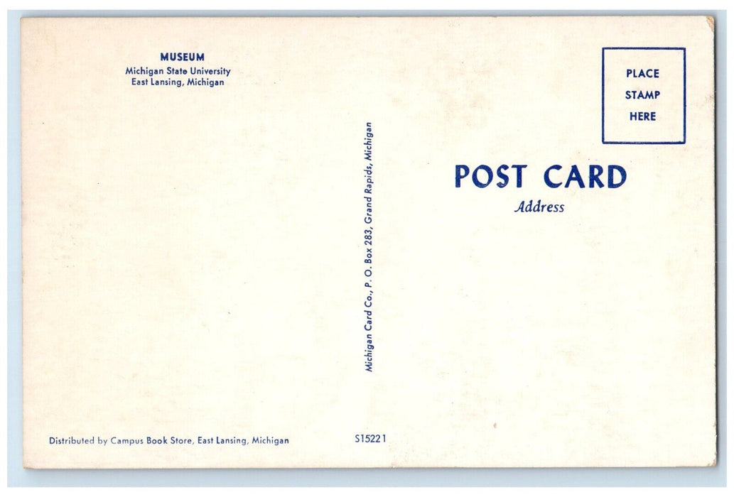 c1960 Museum Michigan State University Exterior East Lansing Michigan Postcard