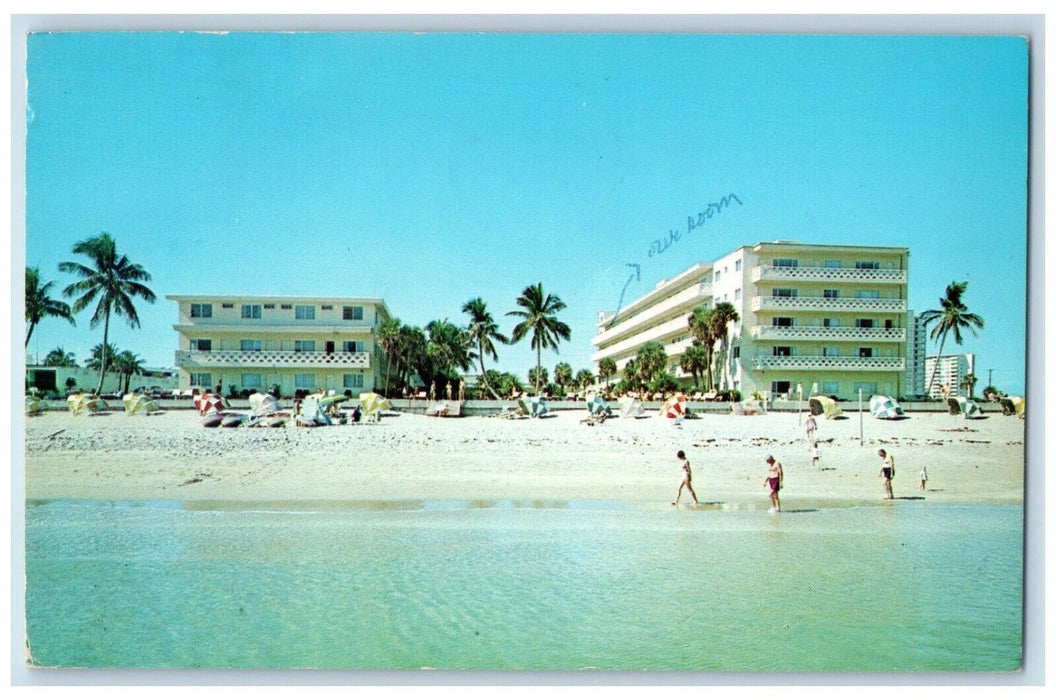 1968 Galt Ocean Mile Hotel Ocean Drive Exterior Fort Lauderdale Florida Postcard