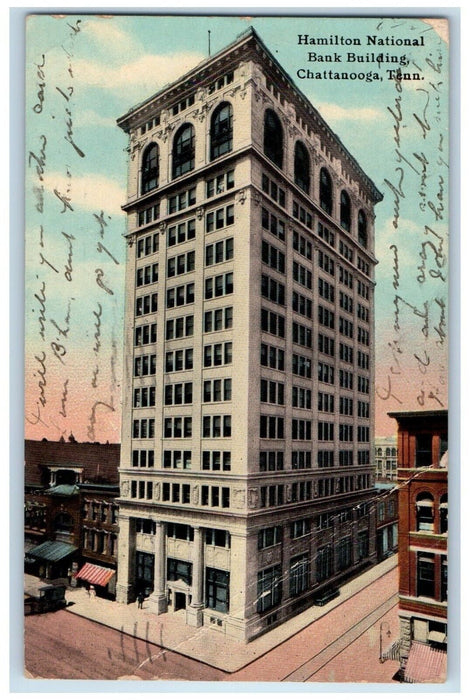1911 Hamilton National Bank Building Chattanooga Tennessee TN Vintage Postcard