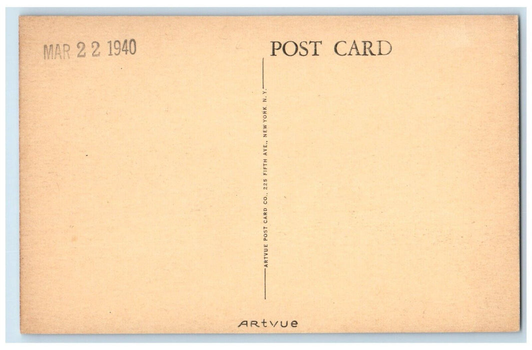 c1940 Long Walk Bennett College Pfeiffer Hall Foreground Greensboro NC  Postcard