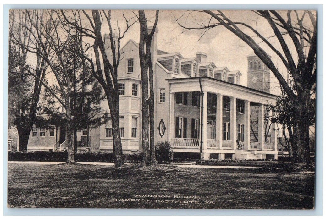 1920 Mansion House Hampton Institute Virginia VA Vintage Antique Posted Postcard