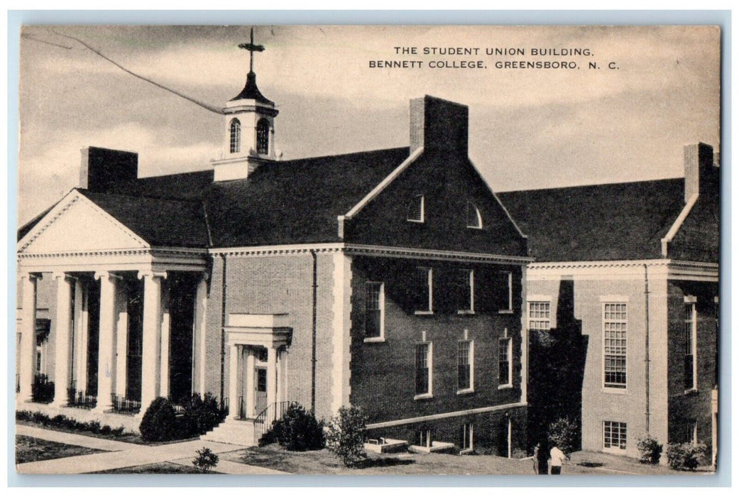 1959 Student Union Building Bennett College Greensboro North Carolina Postcard