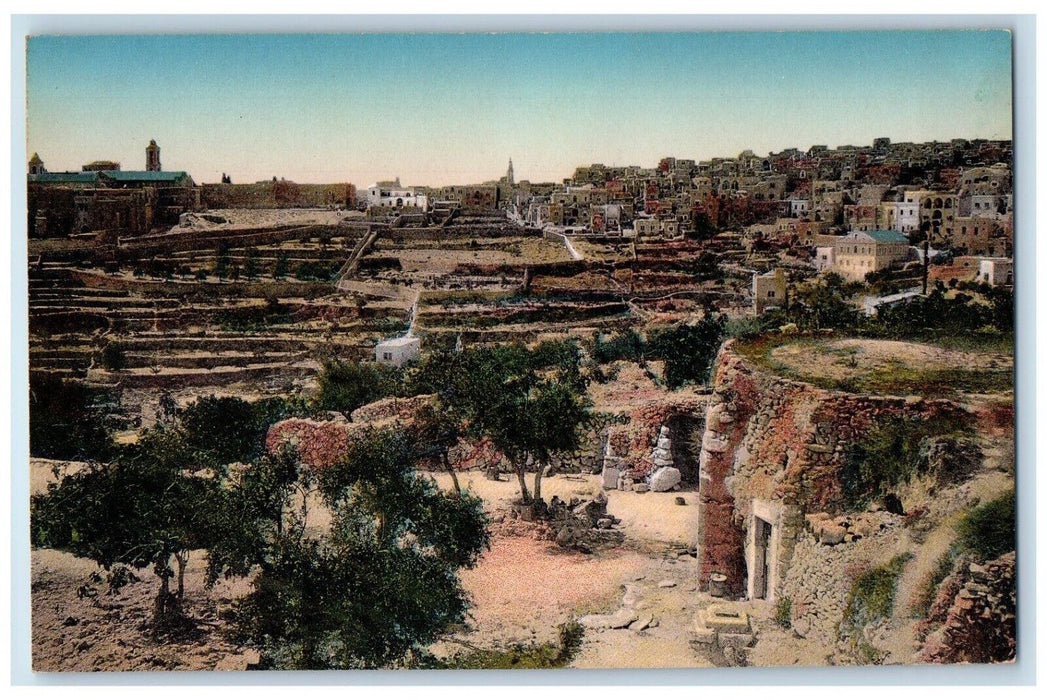 c1910's General View Of Bethlehem Israel Unposted Antique Postcard