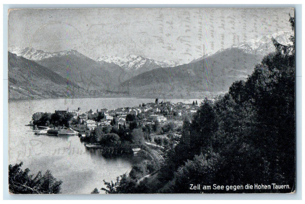 c1910 Zell See Against The Hohe Tauern Austria Posted Antique Postcard