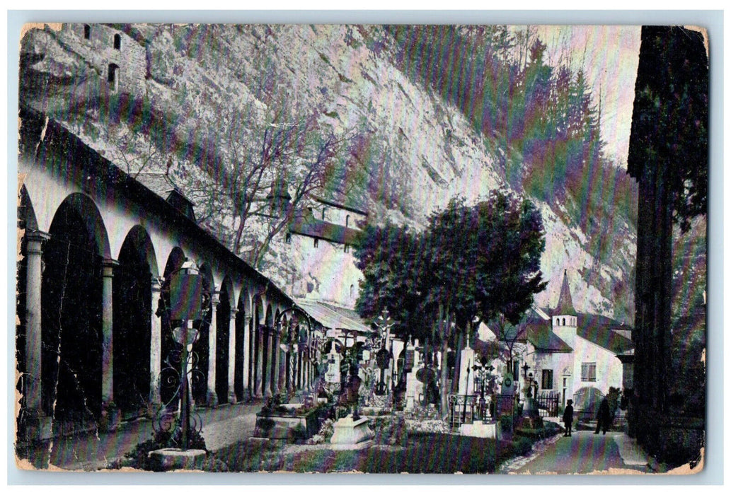 c1940's Catacombs In St. Petersfriedhof Salzburg Austria Unposted Postcard