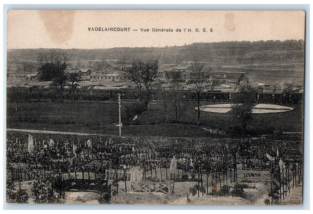 1918 General view The L'H O.E. Vadelaincourt Meuse France Antique Postcard