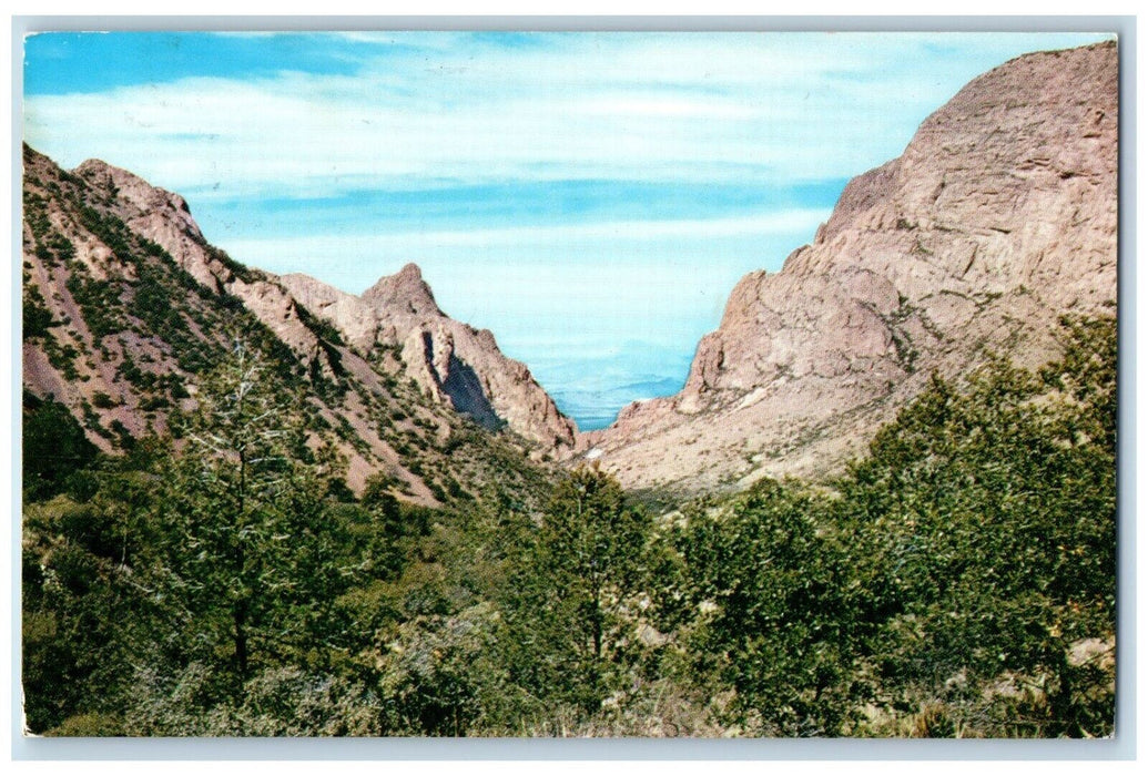 1989 Window Chisos Mountain Burro Mesa Big Bend National Park Texas TX Postcard