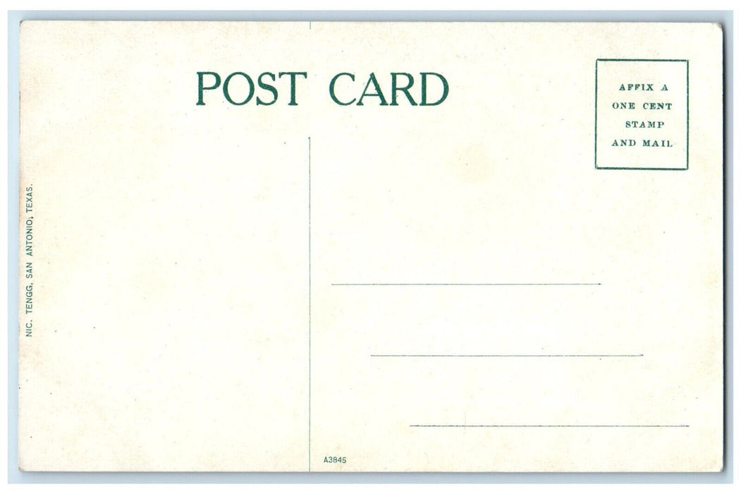 c1910 Mexican Supper Gibbs Building Post Office Road San Antonio Texas Postcard
