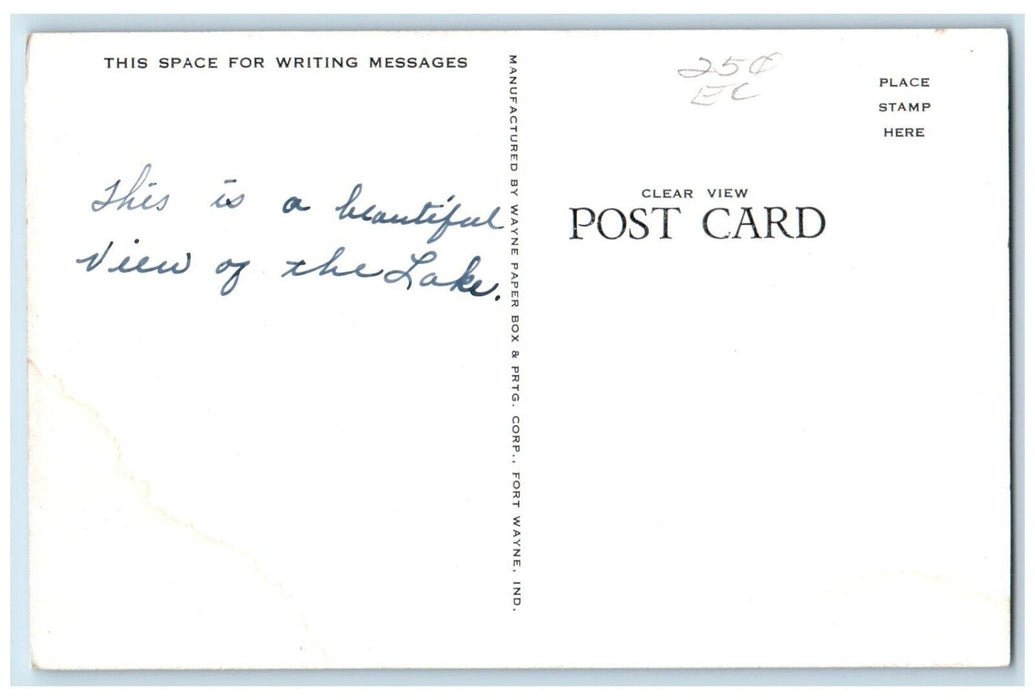 c1940 Denison Dam Looking West Intake Structure Denison Texas Vintage Postcard