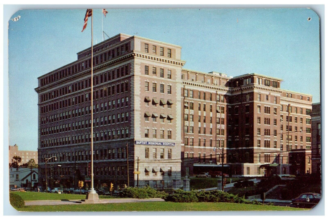 c1960 Baptist Memorial Hospital Eight Story Building Memphis Tennessee Postcard