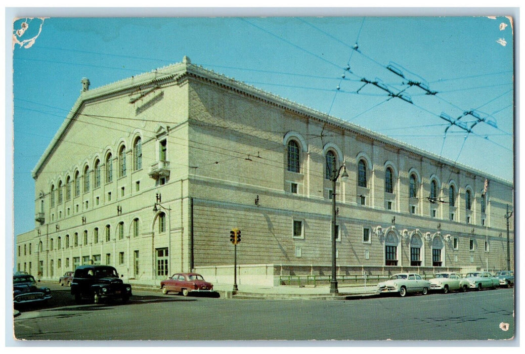 c1960 Auditorium Poplar Avenue Front Street Exterior Memphis Tennessee Postcard