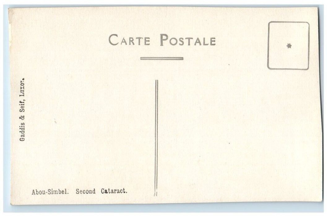 c1920's Second Cataract Boat View Abou-Simbel Egypt RPPC Unposted Postcard