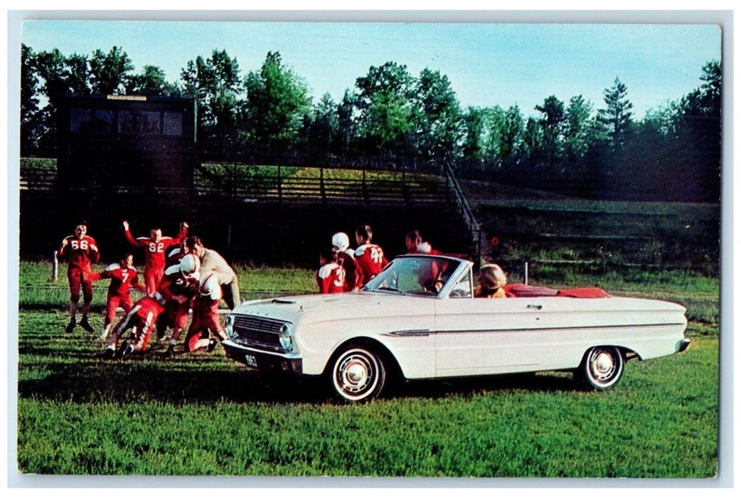 c1910's 63 Ford Falcon Sports Convertible Classic Car Unposted Antique Postcard
