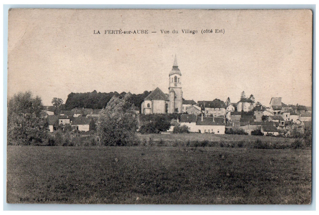 c1910 View Of The Village (East Coast) The Ferte-Sur-Aube France Postcard