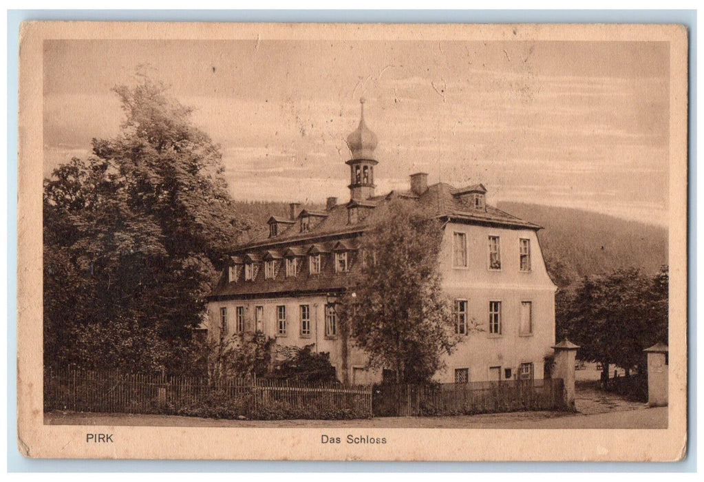 c1940's View of The Castle Pirk Bavaria Germany Vintage Unposted Postcard