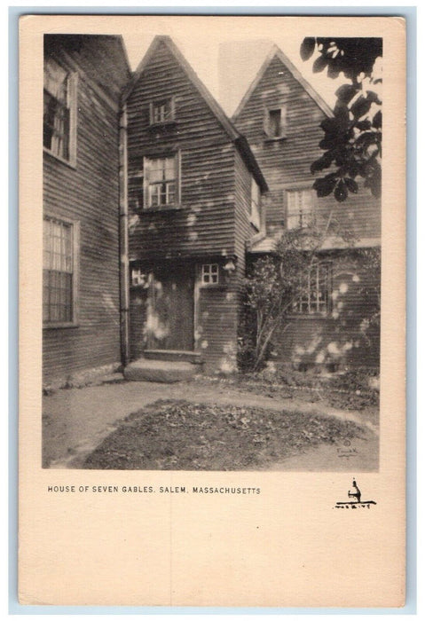 c1910's House Of Seven Gables Salem Waban Massachusetts MA Unposted Postcard