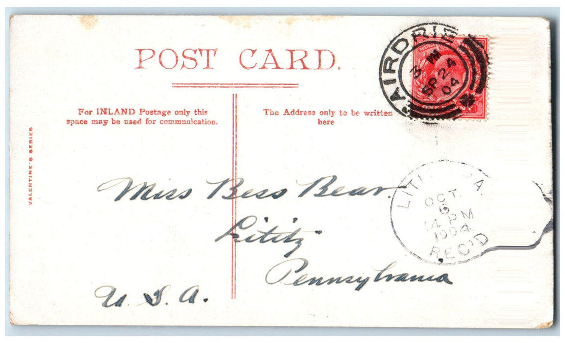1904 Sauchiehall Street Business Section Glasgow Scotland Lititz PA Postcard