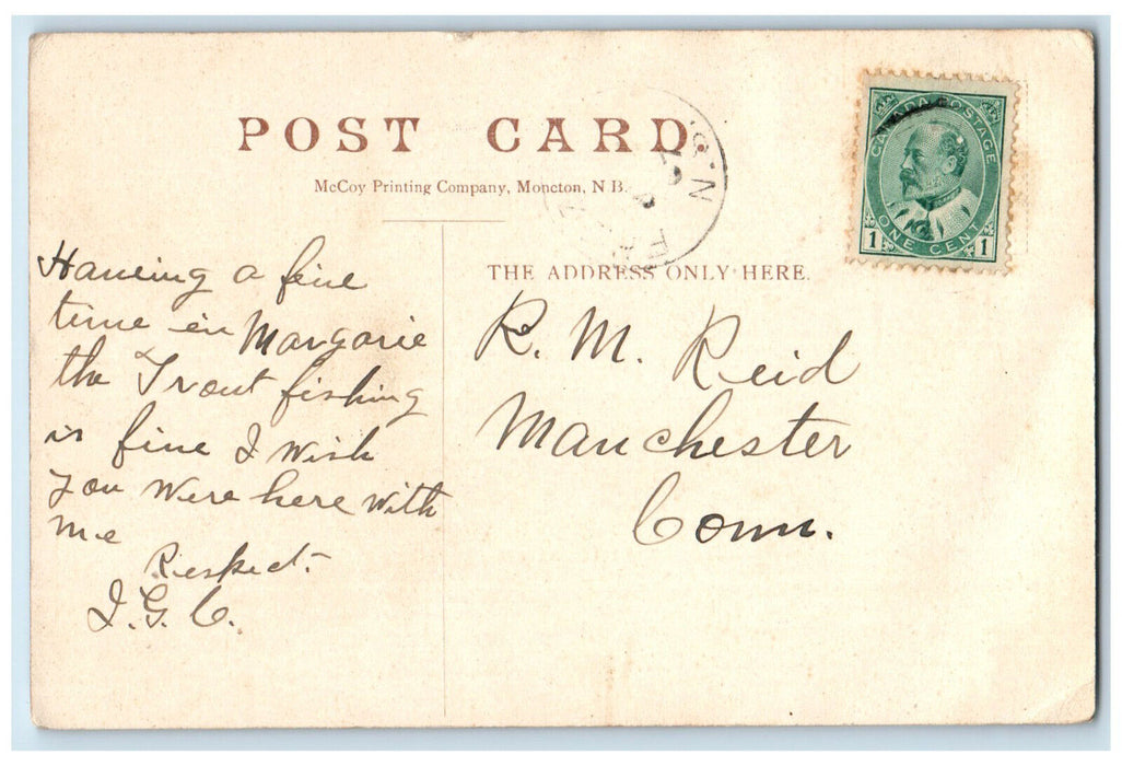 c1910 Sydney Harbour Cape Breton Nova Scotia Canada Posted Antique Postcard