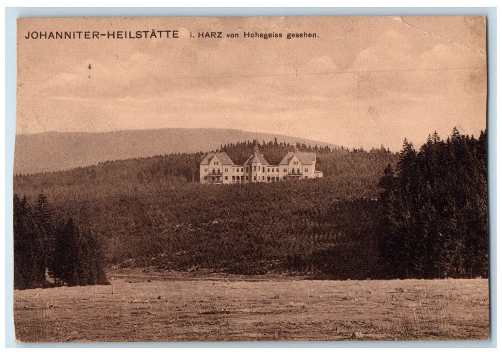 c1920's Harz Hohegeis Johanniter Sanatorium Saxony-Anhalt Germany Postcard