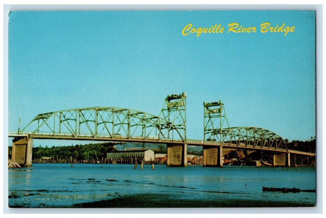 1960 Scenic View Bridge Over Coquille River Oregon Coast Highway Oregon Postcard