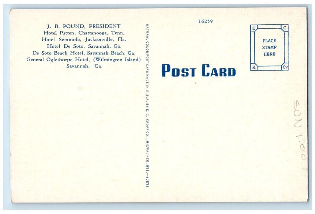 c1940 Stonedge Residence Pound Hotel Lookout Mountain Tennessee Vintage Postcard