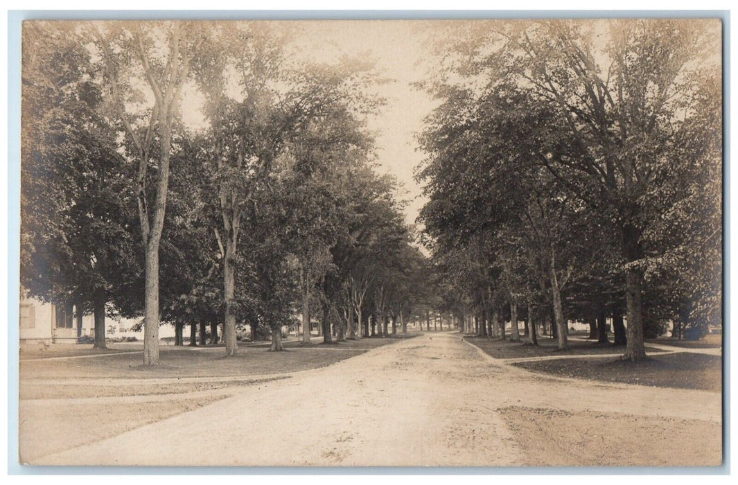 c1910's Dirt Road Scene Street Sheffield Massachusetts MA RPPC Photo Postcard