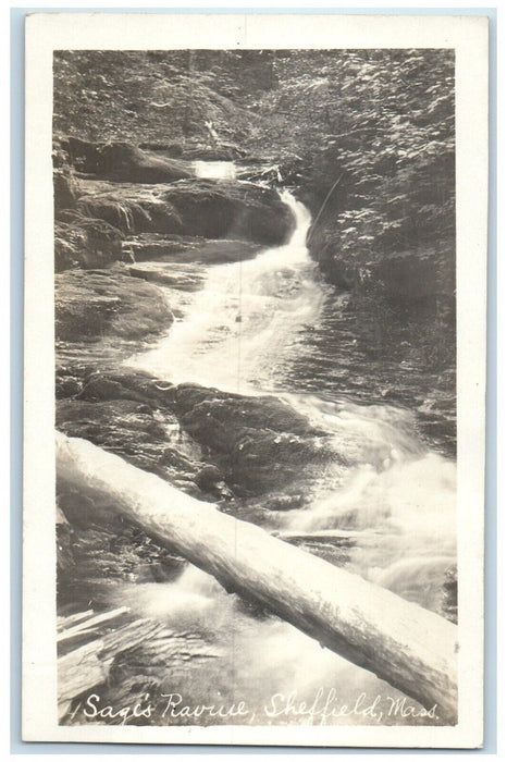c1910's Sage's Raville Sheffield Massachusetts MA Antique RPPC Photo Postcard