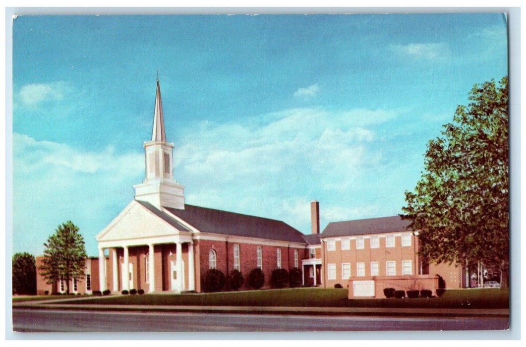 c1940 Fairview Baptist Church Exterior Office Lorain Road Fairview Ohio Postcard