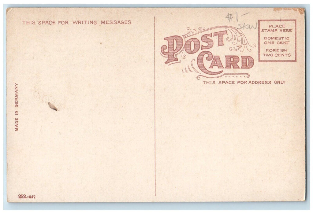 c1910 University Place Church Exterior Building Champaign Illinois IL Postcard