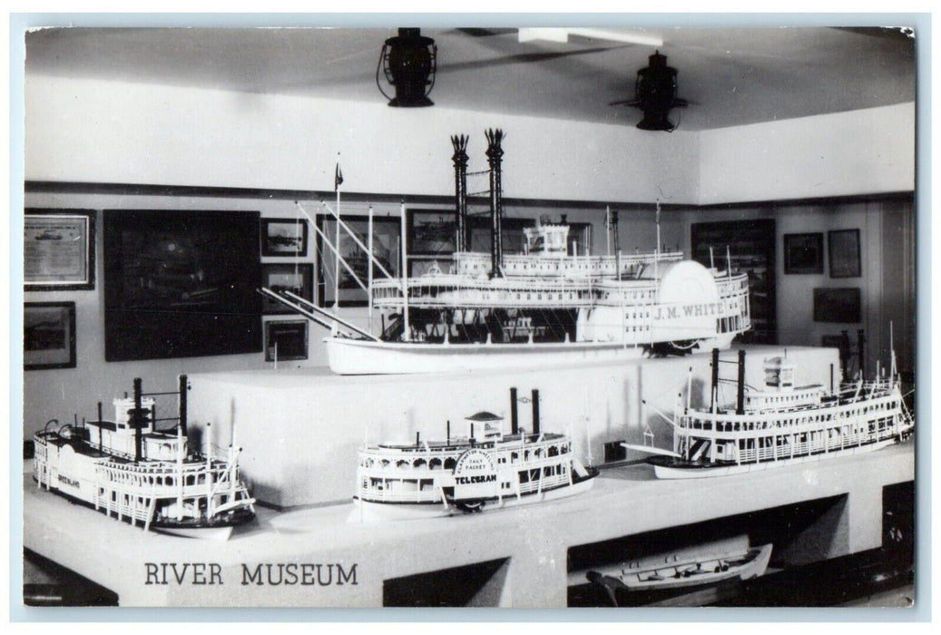 River Museum Campus Martius Museum Interior Marietta Ohio OH RPPC Photo Postcard