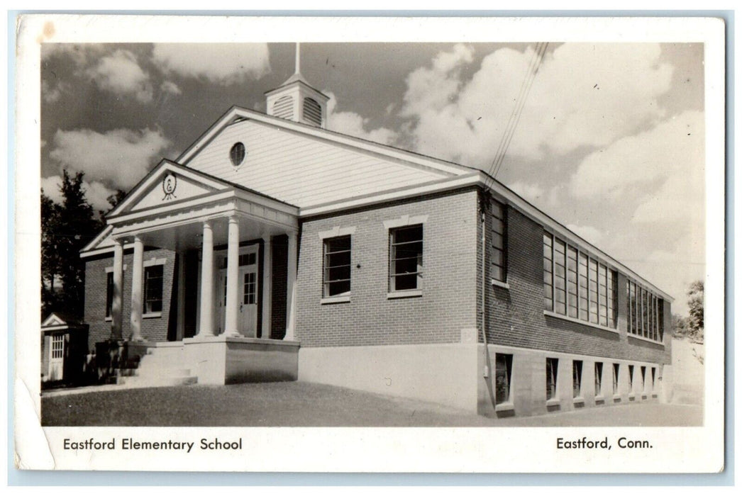 c1910's Eastford Elementary School Eastford Connecticut CT RPPC Photo Postcard