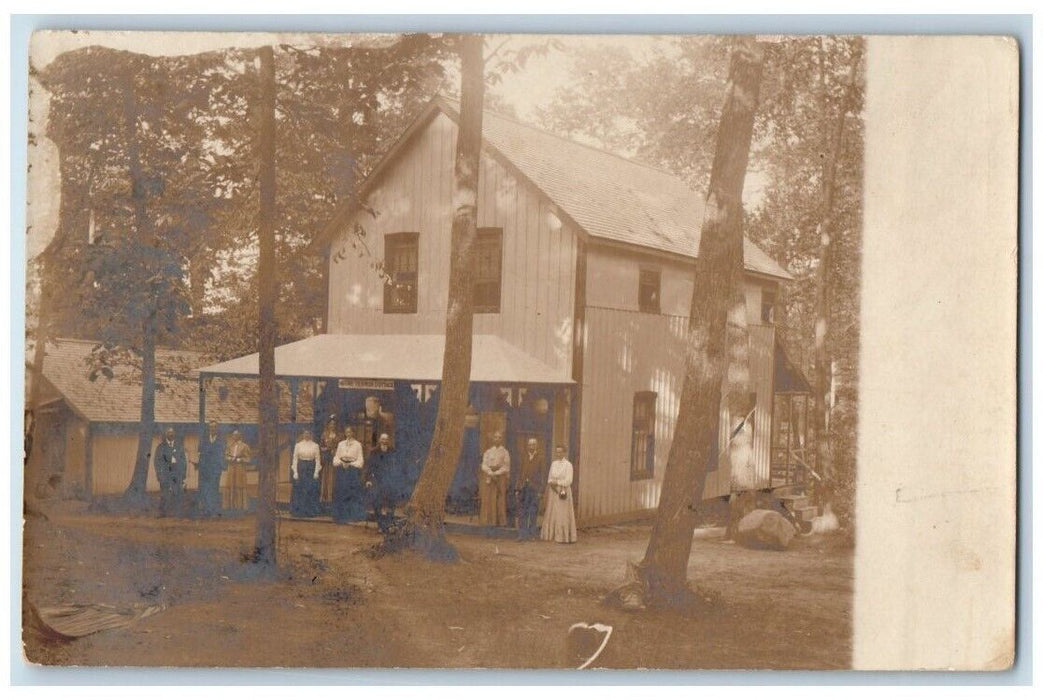 c1905 Mt. Vernon Cottage Inn View Men Women Virginia VA RPPC Photo Postcard