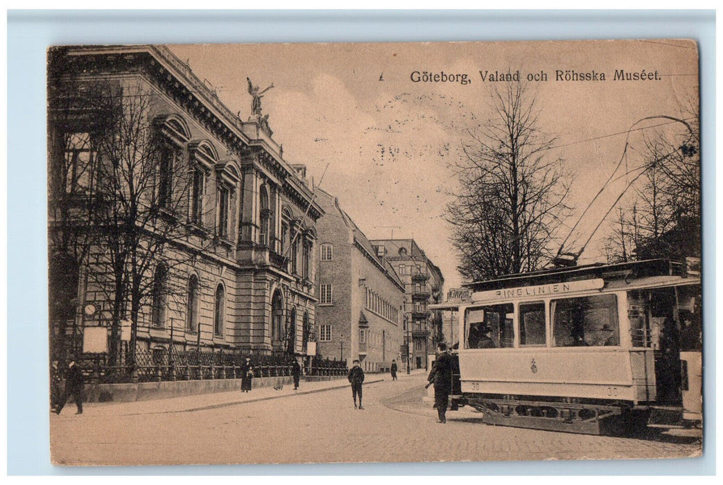 1910 Valand and the Rohsska Museum Gothenburg Sweden Antique Posted Postcard